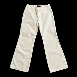 Banana Republic white boot cut dress pant. Size 2P.